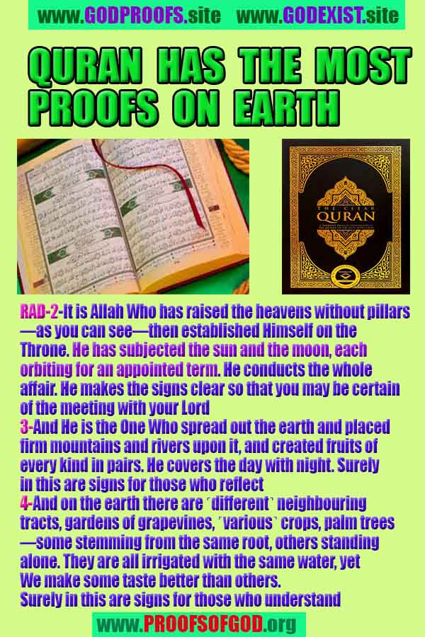 Proofs and Evidences of GOD's existance
